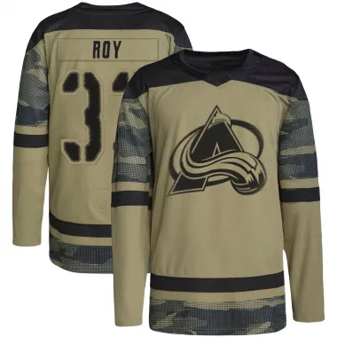 Camo Men's Patrick Roy Authentic Colorado Avalanche Military Appreciation Practice Jersey
