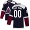 Navy Men's Custom Authentic Colorado Avalanche Alternate Jersey