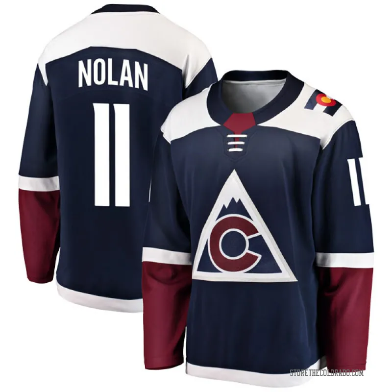 Navy Men's Owen Nolan Breakaway Colorado Avalanche Alternate Jersey