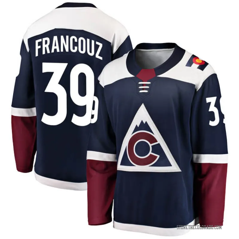 Navy Men's Pavel Francouz Breakaway Colorado Avalanche Alternate Jersey