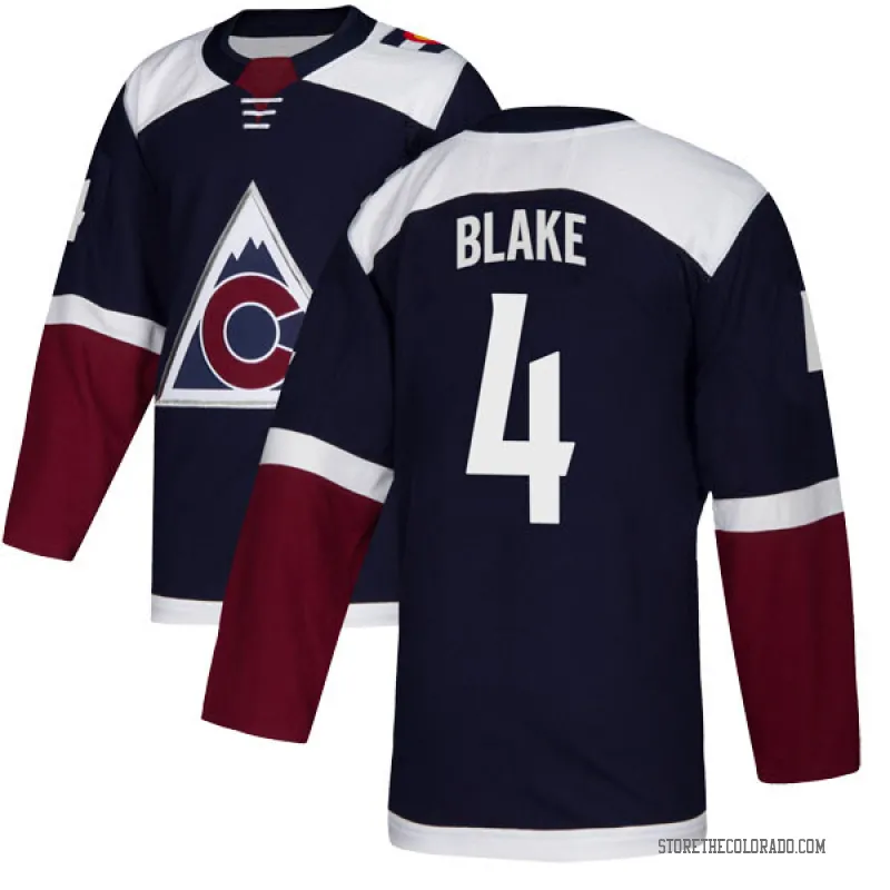 Navy Men's Rob Blake Authentic Colorado Avalanche Alternate Jersey