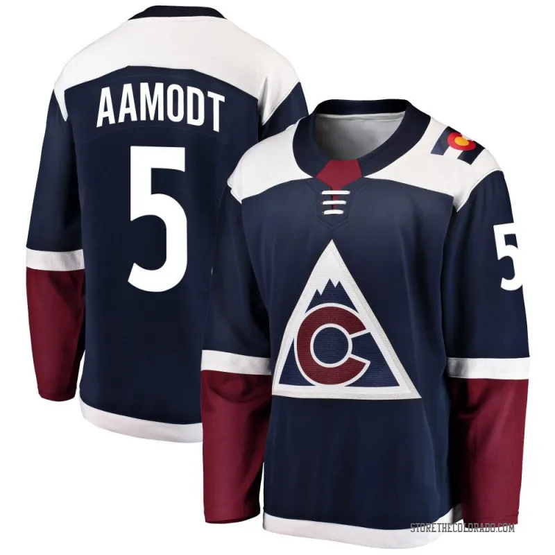 Navy Men's Wyatt Aamodt Breakaway Colorado Avalanche Alternate Jersey