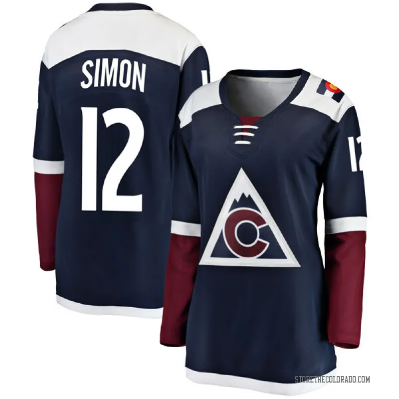 Navy Women's Chris Simon Breakaway Colorado Avalanche Alternate Jersey