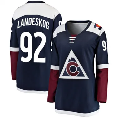 Navy Women's Gabriel Landeskog Breakaway Colorado Avalanche Alternate Jersey