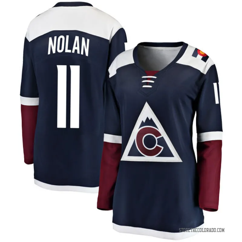 Navy Women's Owen Nolan Breakaway Colorado Avalanche Alternate Jersey