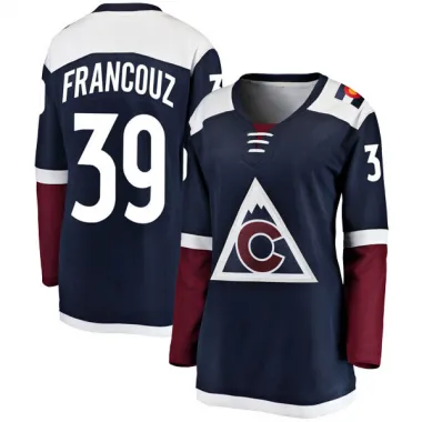Navy Women's Pavel Francouz Breakaway Colorado Avalanche Alternate Jersey