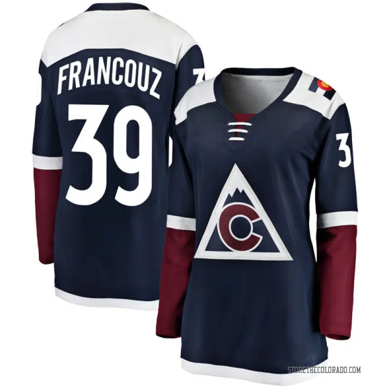 Navy Women's Pavel Francouz Breakaway Colorado Avalanche Alternate Jersey