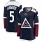 Navy Women's Wyatt Aamodt Breakaway Colorado Avalanche Alternate Jersey