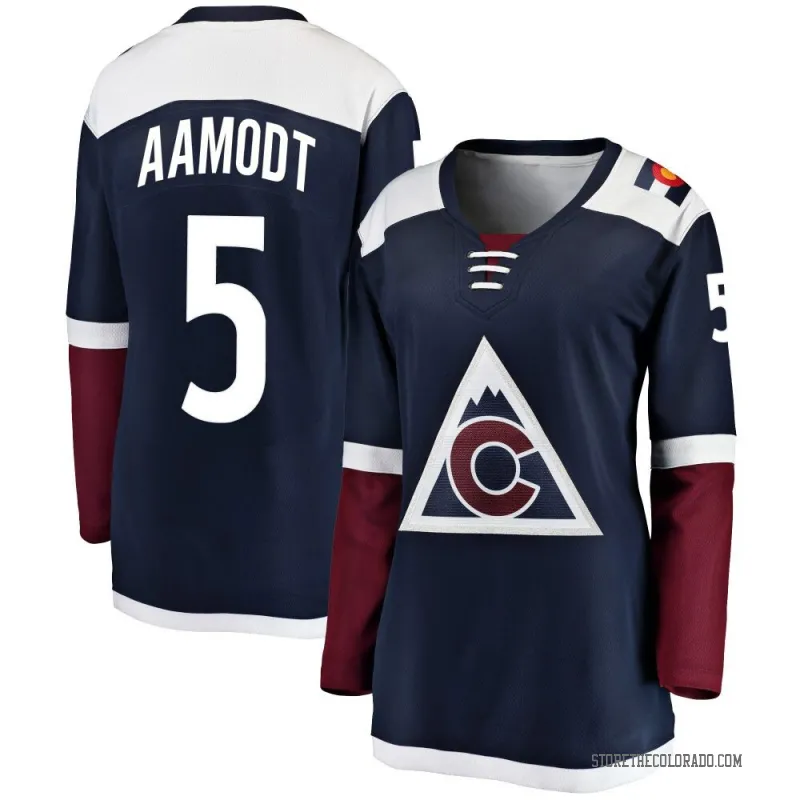 Navy Women's Wyatt Aamodt Breakaway Colorado Avalanche Alternate Jersey