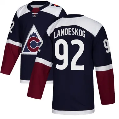 Navy Youth Gabriel Landeskog Authentic Colorado Avalanche Alternate Jersey