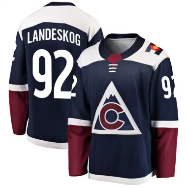 Navy Youth Gabriel Landeskog Breakaway Colorado Avalanche Alternate Jersey