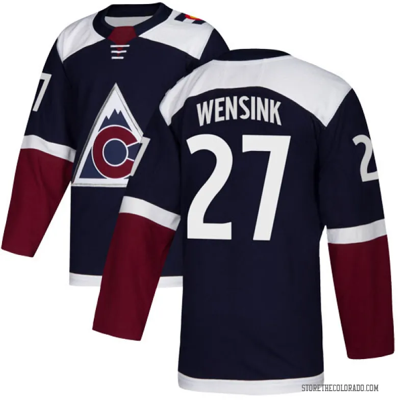 Navy Youth John Wensink Authentic Colorado Avalanche Alternate Jersey