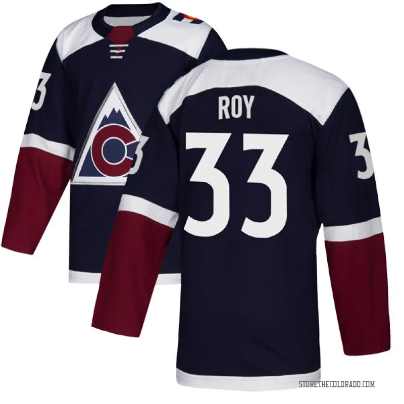 Navy Youth Patrick Roy Authentic Colorado Avalanche Alternate Jersey