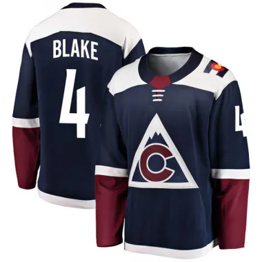 Navy Youth Rob Blake Breakaway Colorado Avalanche Alternate Jersey