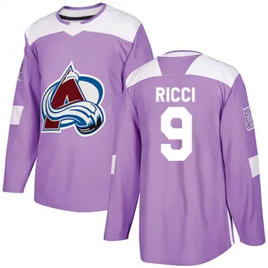 Purple Men's Mike Ricci Authentic Colorado Avalanche Fights Cancer Practice Jersey