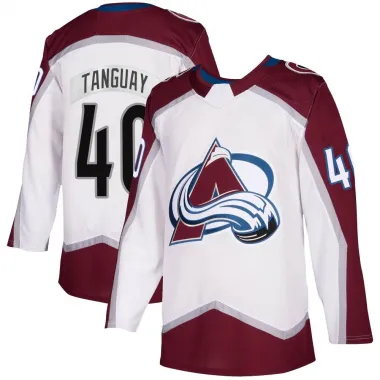 White Men's Alex Tanguay Authentic Colorado Avalanche 2020/21 Away Jersey