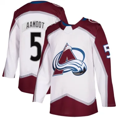 White Men's Wyatt Aamodt Authentic Colorado Avalanche 2020/21 Away Jersey