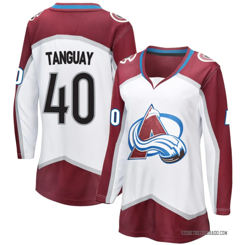 White Women's Alex Tanguay Breakaway Colorado Avalanche Away Jersey