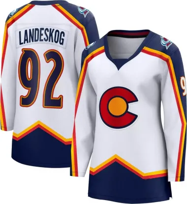 White Women's Gabriel Landeskog Breakaway Colorado Avalanche Special Edition 2.0 Jersey