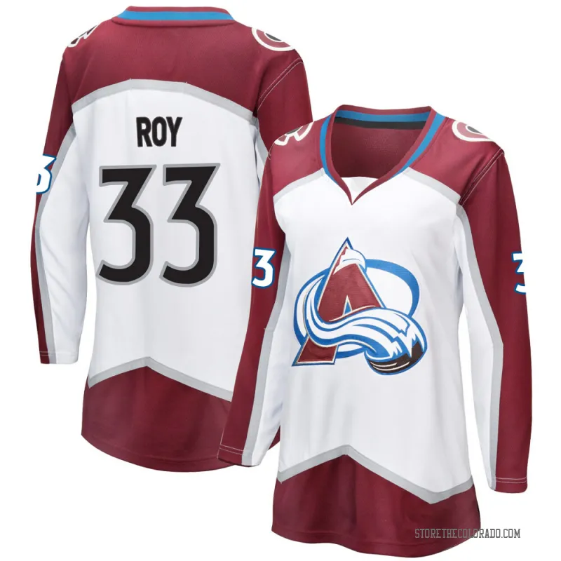 White Women's Patrick Roy Breakaway Colorado Avalanche Away Jersey