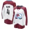 White Women's Rob Blake Breakaway Colorado Avalanche Away Jersey