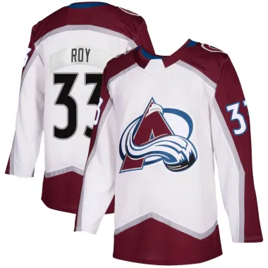 White Youth Patrick Roy Authentic Colorado Avalanche 2020/21 Away Jersey