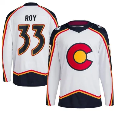 White Youth Patrick Roy Authentic Colorado Avalanche Reverse Retro 2.0 Jersey