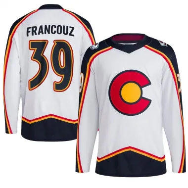 White Youth Pavel Francouz Authentic Colorado Avalanche Reverse Retro 2.0 Jersey