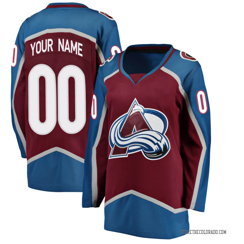 Women's Custom Breakaway Colorado Avalanche Maroon Home Jersey