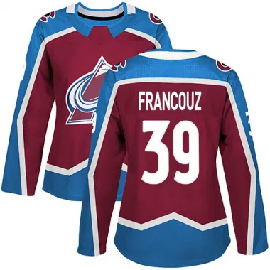 Women's Pavel Francouz Authentic Colorado Avalanche Burgundy Home Jersey