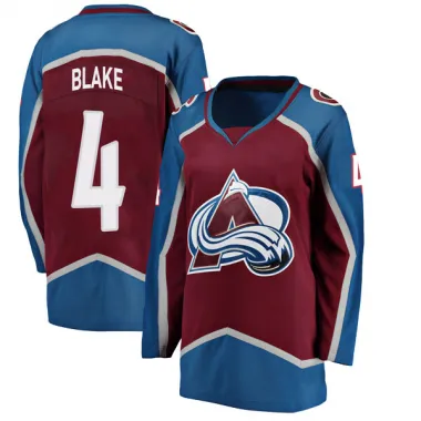 Women's Rob Blake Breakaway Colorado Avalanche Maroon Home Jersey