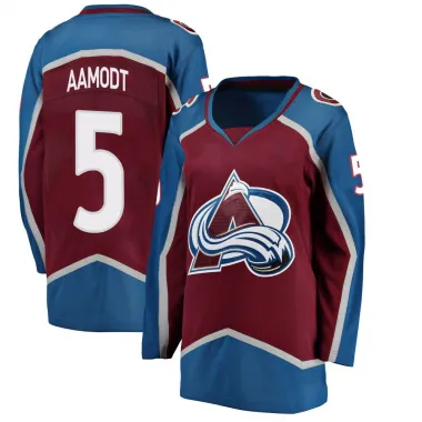 Women's Wyatt Aamodt Breakaway Colorado Avalanche Maroon Home Jersey