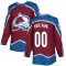 Youth Custom Authentic Colorado Avalanche Burgundy Home Jersey