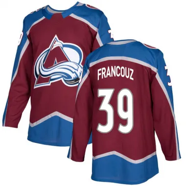 Youth Pavel Francouz Authentic Colorado Avalanche Burgundy Home Jersey