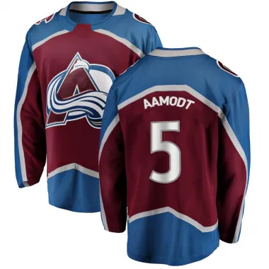 Youth Wyatt Aamodt Breakaway Colorado Avalanche Maroon Home Jersey